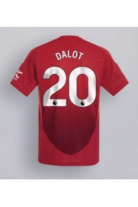 Manchester United Diogo Dalot #20 Voetbaltruitje Thuis tenue 2024-25 Korte Mouw